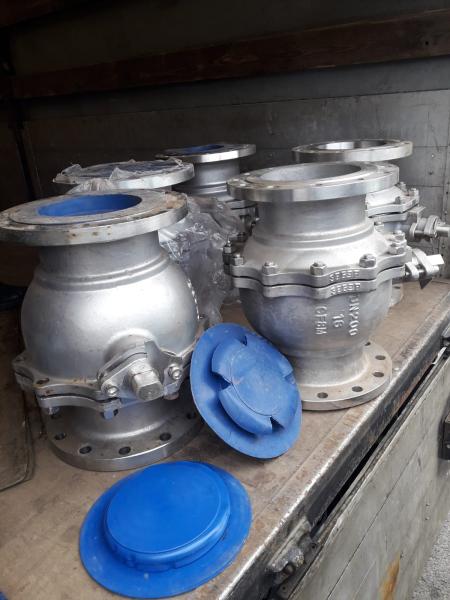 Кран шаровой нерж фланцевый 10нж16п (11нж01пФ)     Ду.    200,     Ру.    16 — фото 2